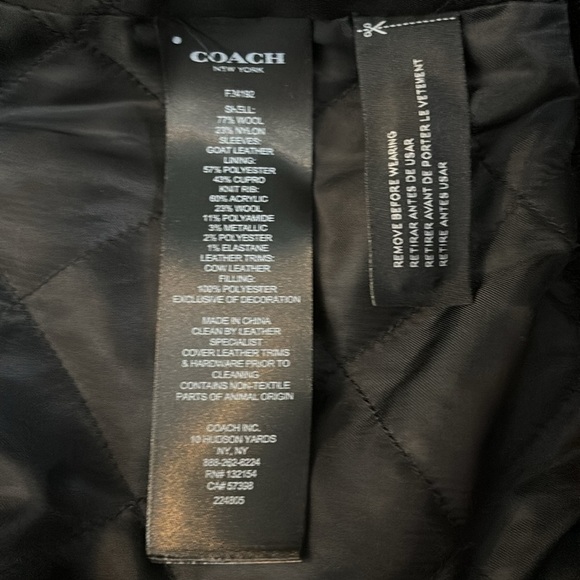 COACH Runway Collection Oversized Varsity Jacket Size XS - Picture 10 of 11